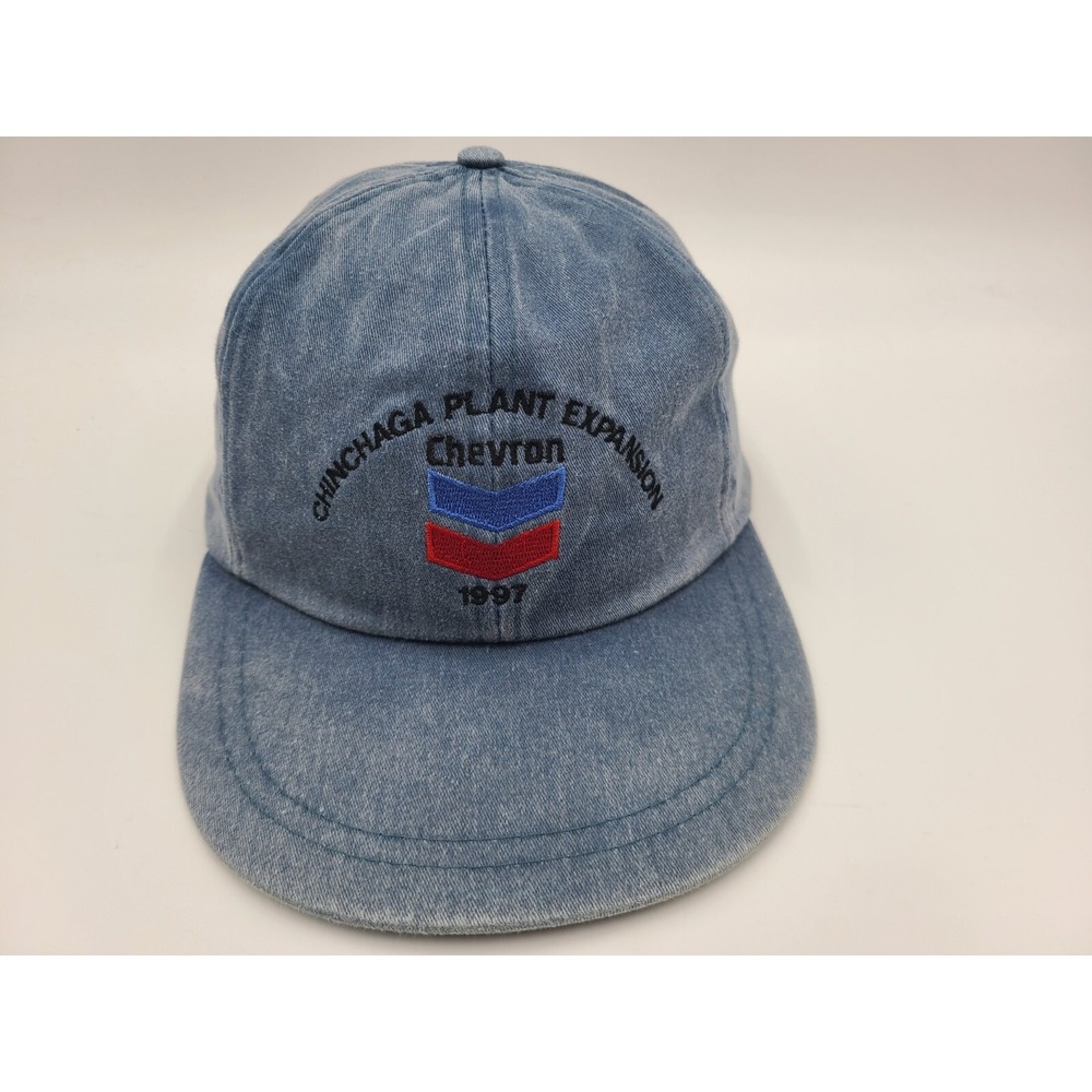 Vintage Chevron Chinchaga‎ Plant Expansion Strapback Adjustable Hat Cap Gas Oil